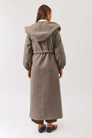 Maria Long Cachet Coat Soil - 5