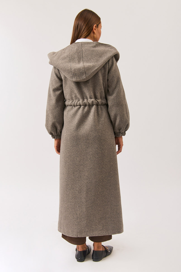 Maria Long Cachet Coat Soil - 5