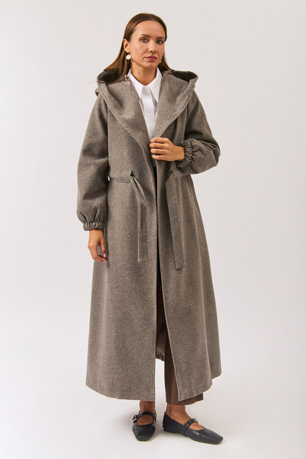 Maria Long Cachet Coat Soil - 3