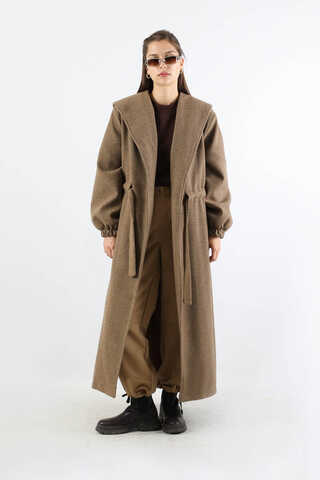 Maria Long Cachet Coat Tan - 1