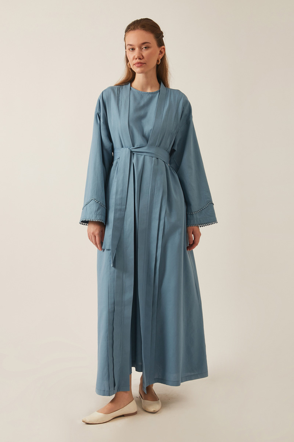 Mayda Abaya Set Baby Blue 