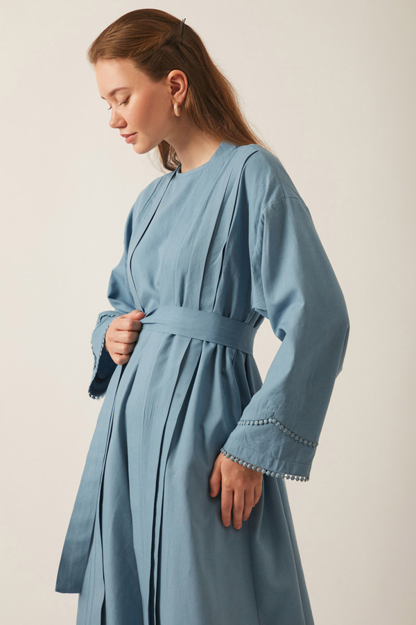Mayda Abaya Set Baby Blue - 3