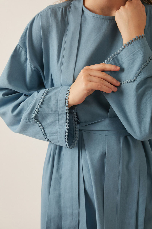 Mayda Abaya Set Baby Blue - 8