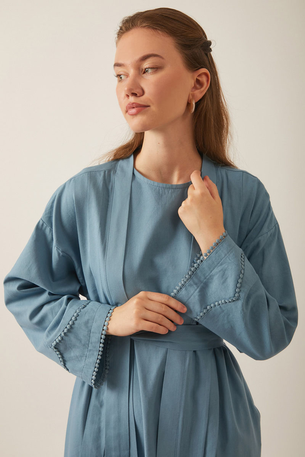 Mayda Abaya Set Baby Blue - 9