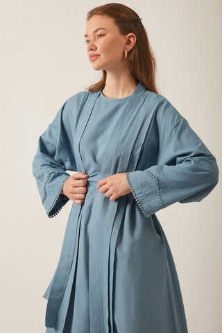 Mayda Abaya Set Baby Blue - 4