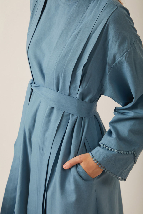 Mayda Abaya Set Baby Blue - 6