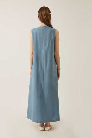 Mayda Abaya Set Baby Blue - 12