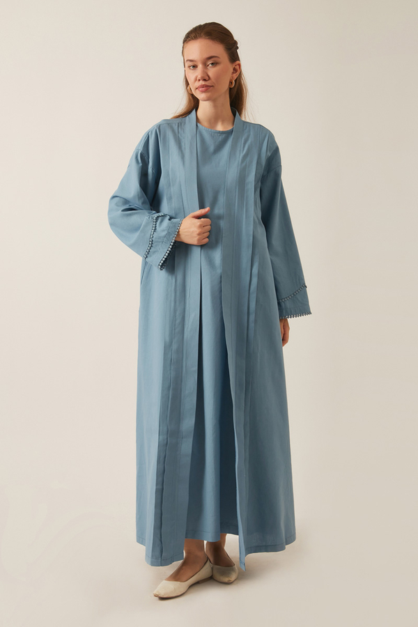Mayda Abaya Set Baby Blue - 14