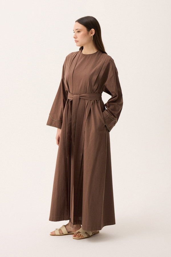 Mayda Abaya Set Brown - 13