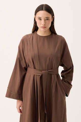 Mayda Abaya Set Brown - 9