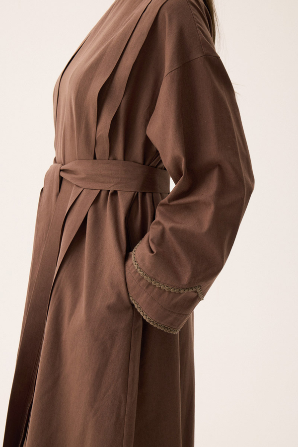 Mayda Abaya Set Brown - 11
