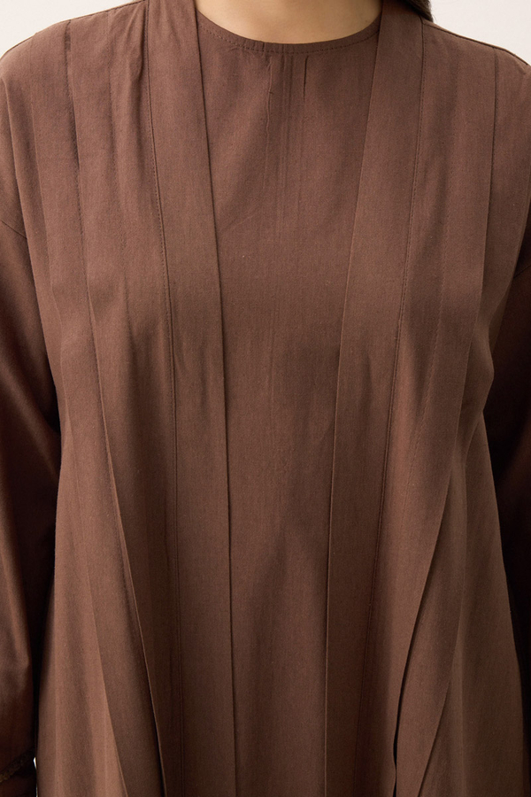 Mayda Abaya Set Brown - 5