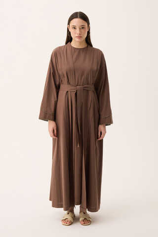 Mayda Abaya Set Brown - 7