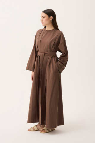 Mayda Abaya Set Brown - 13