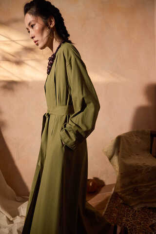 Mayda Abaya Set Khaki - 4