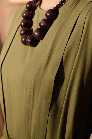 Mayda Abaya Set Khaki - 5