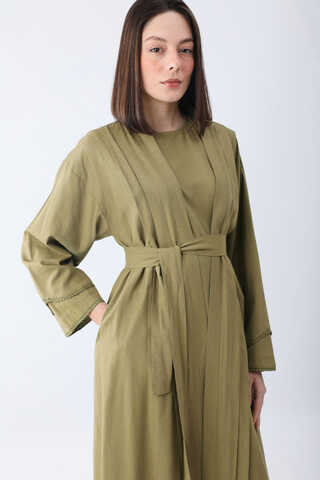 Mayda Abaya Set Khaki - 17