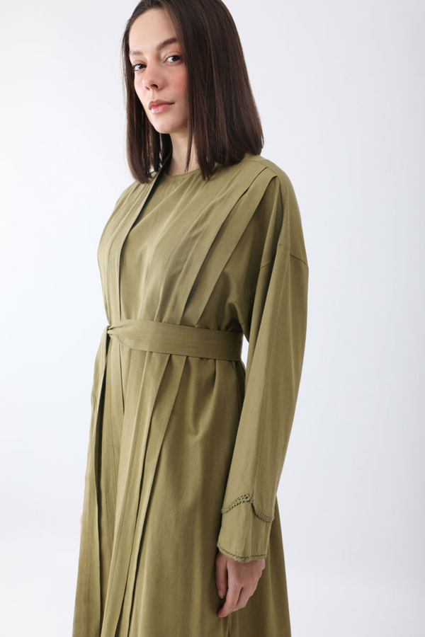 Mayda Abaya Set Khaki - 19