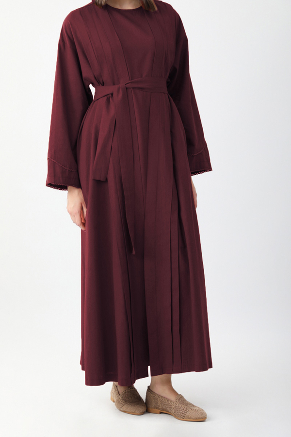 Mayda Abaya Takım Bordo - 7