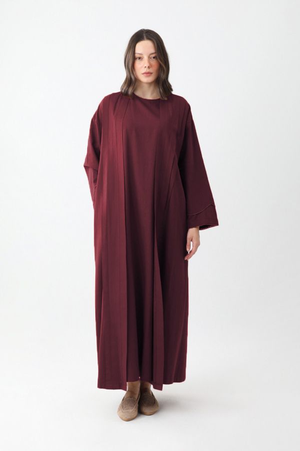 Mayda Abaya Takım Bordo - 10