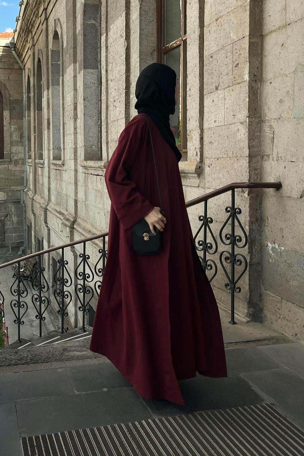 Mayda Abaya Takım Bordo - 5