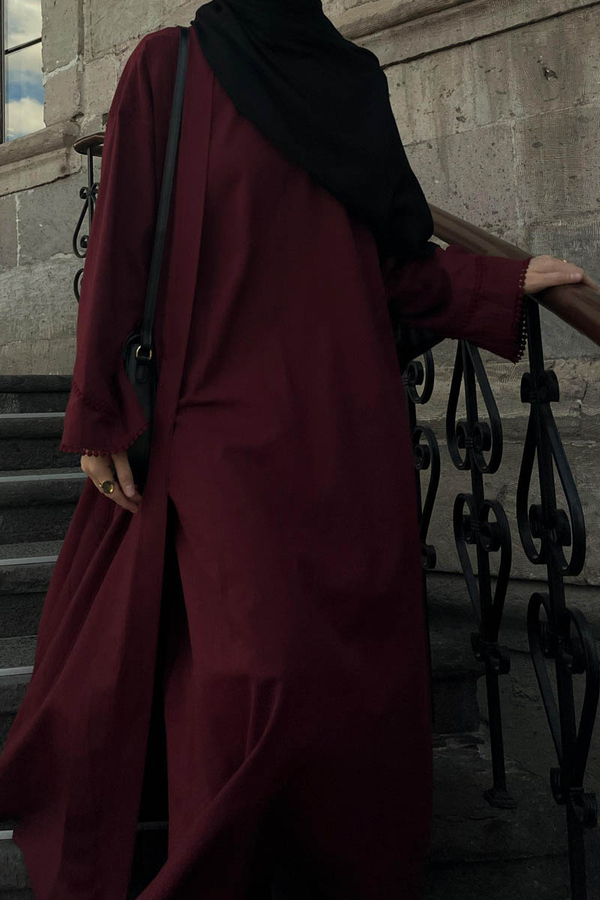 Mayda Abaya Takım Bordo - 4