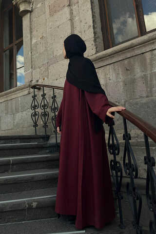 Mayda Abaya Takım Bordo - 2