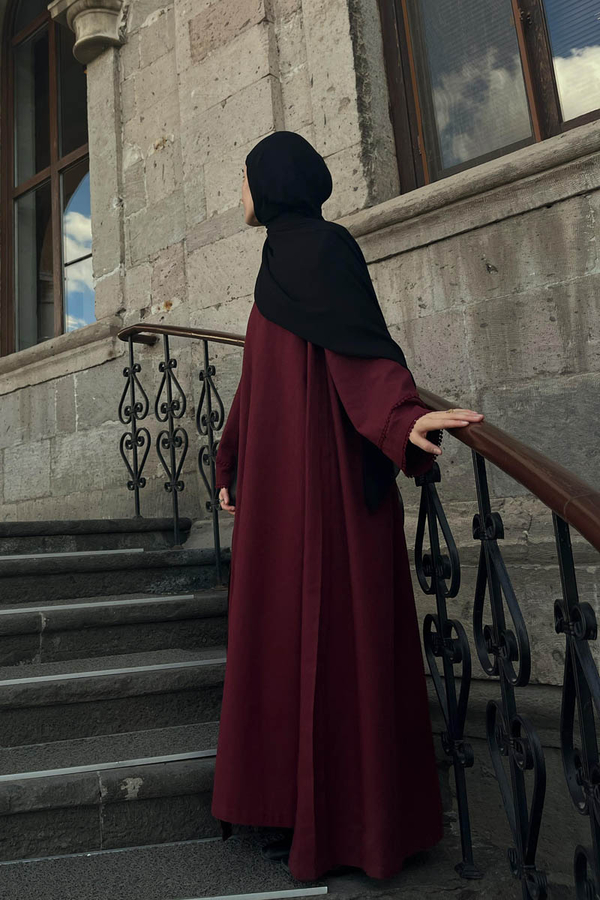 Mayda Abaya Takım Bordo - 2