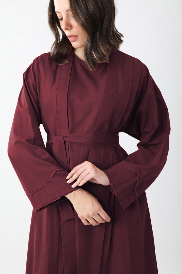Mayda Abaya Takım Bordo - 11