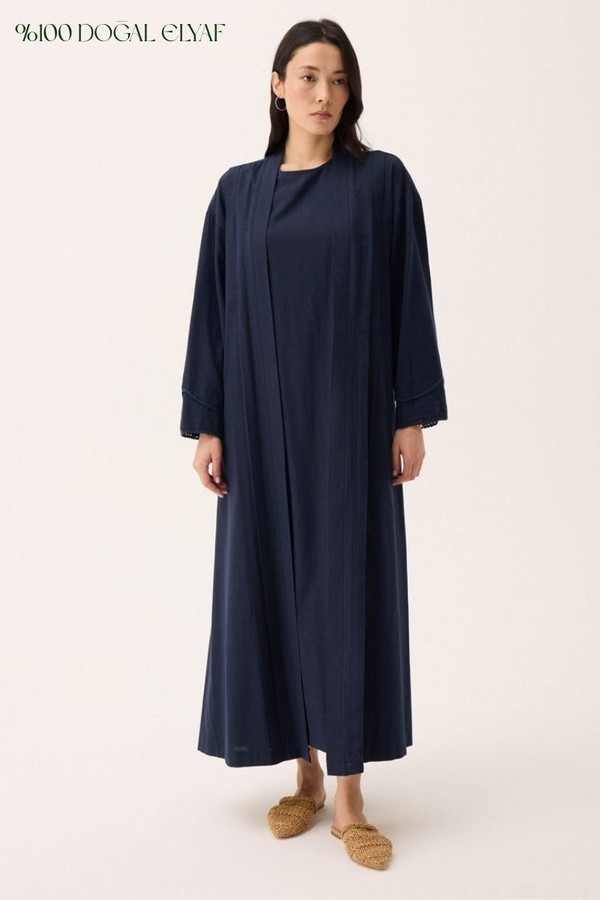 Mayda Abaya Takım Lacivert - 1