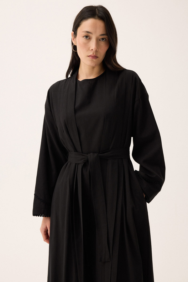 Mayda Abaya Takım Siyah - 7