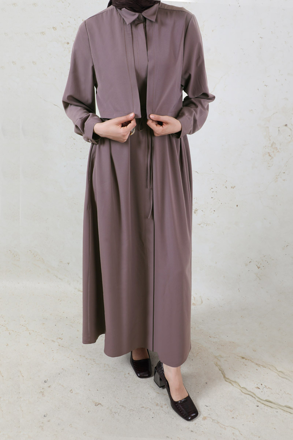 Medina Silk Dress Dusty Rose - 5