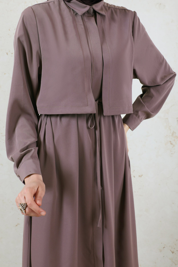 Medina Silk Dress Dusty Rose - 3