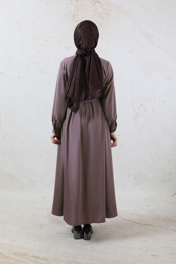 Medina Silk Dress Dusty Rose - 6