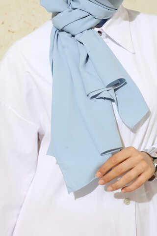 Medina Silk Shawl Baby Blue - 3