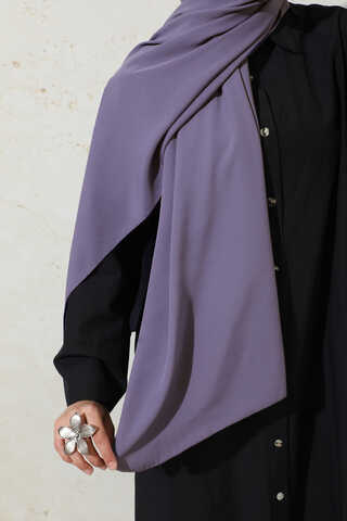 Medina Silk Shawl Dark Lilac - 5