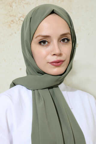 Medina Silk Shawl Khaki - 1