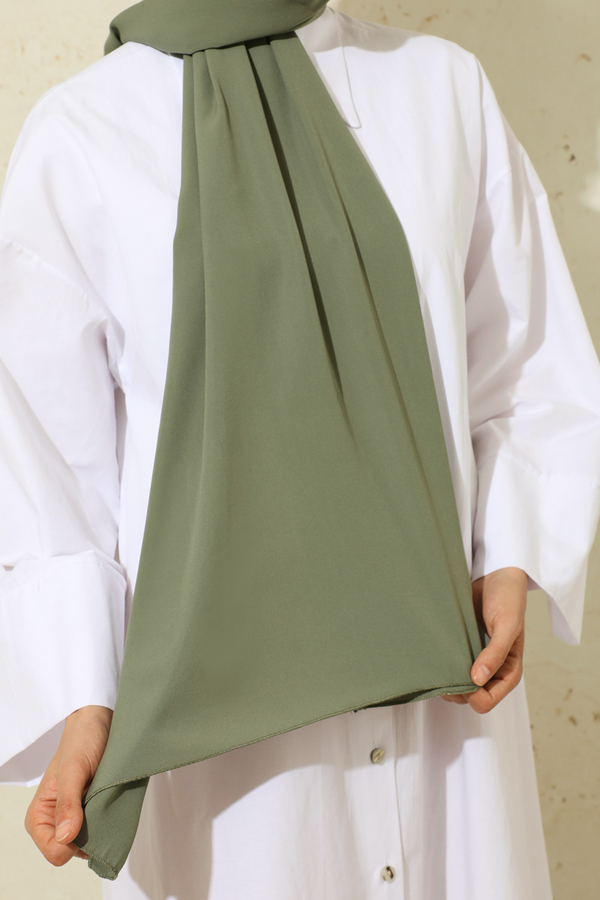 Medina Silk Shawl Khaki - 5