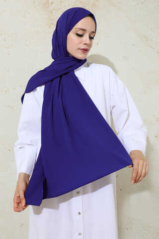 Medina Silk Shawl Navy blue - 4