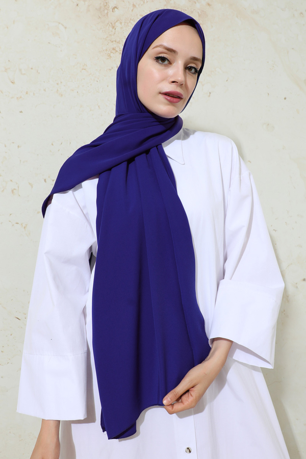Medina Silk Shawl Navy blue 
