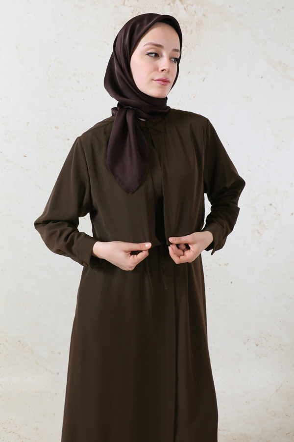 Medine İpeği Rüzgarlıklı Takım Acı Kahve - 6