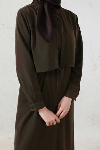 Medine İpeği Rüzgarlıklı Takım Acı Kahve - 8