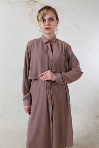 Medine İpeği Rüzgarlıklı Takım Gül Kurusu - 7