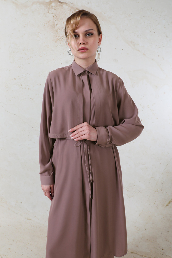 Medine İpeği Rüzgarlıklı Takım Gül Kurusu - 7