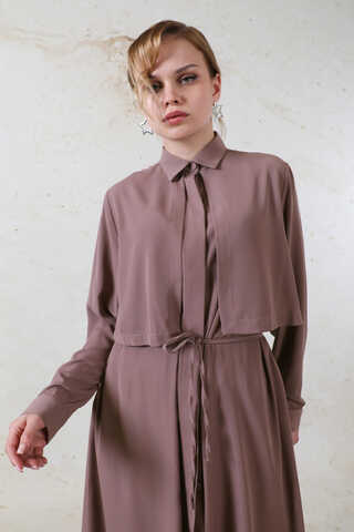 Medine İpeği Rüzgarlıklı Takım Gül Kurusu - 2