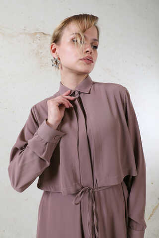 Medine İpeği Rüzgarlıklı Takım Gül Kurusu - 8