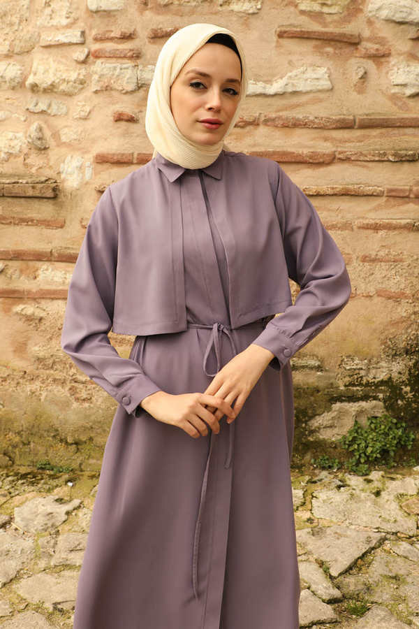 Medine İpeği Rüzgarlıklı Takım Lila - 8