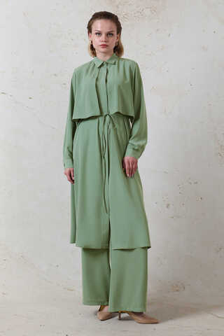Medine İpeği Rüzgarlıklı Takım Mint - 1