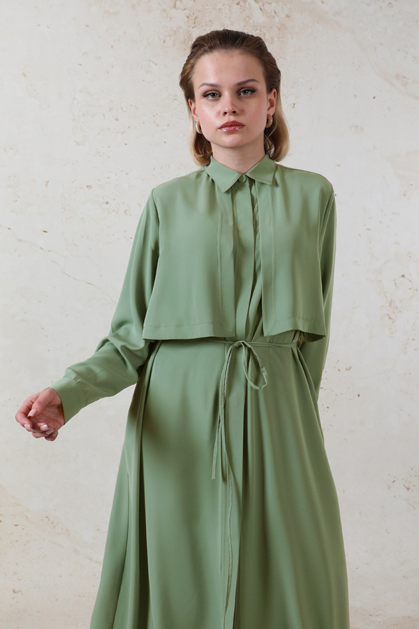 Medine İpeği Rüzgarlıklı Takım Mint - 7