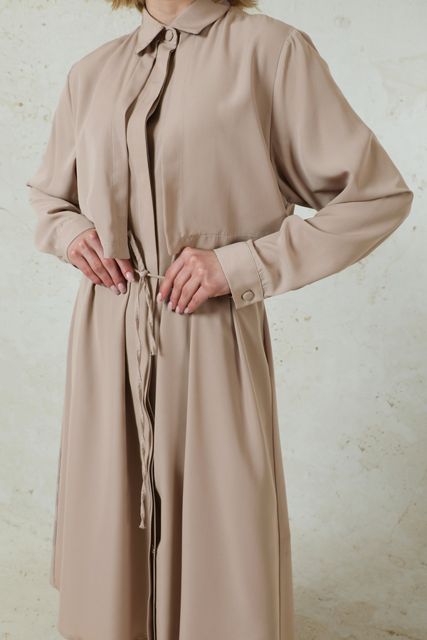 Medine İpeği Rüzgarlıklı Takım Vizon - 6